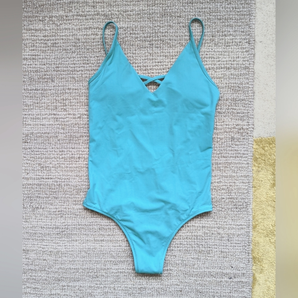 Lululemon Deep V One Piece Swimsuit Gem